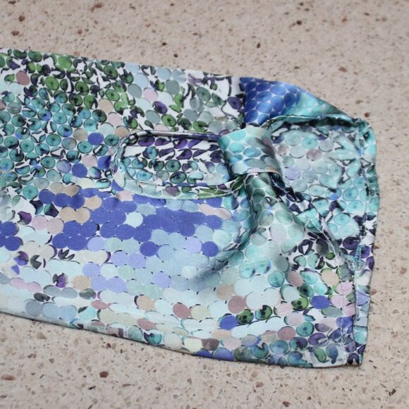 Peck & Peck Floral Pastel Color Peep-Hole Sleeve Blouse - Picture 9 of 11